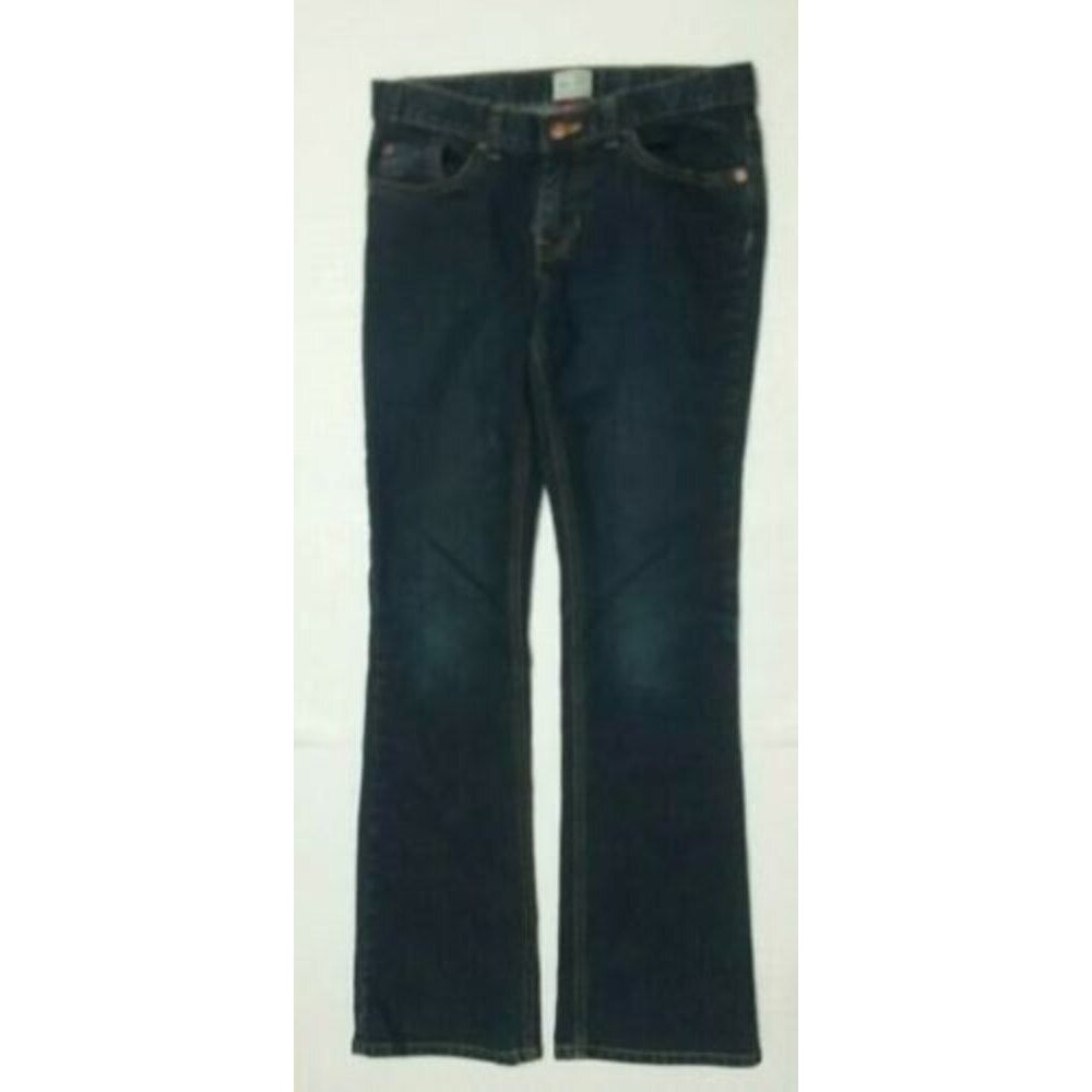The Children's Place Dark Blue Denim Jeans with Yellow Stitching - Picture 4 of 9